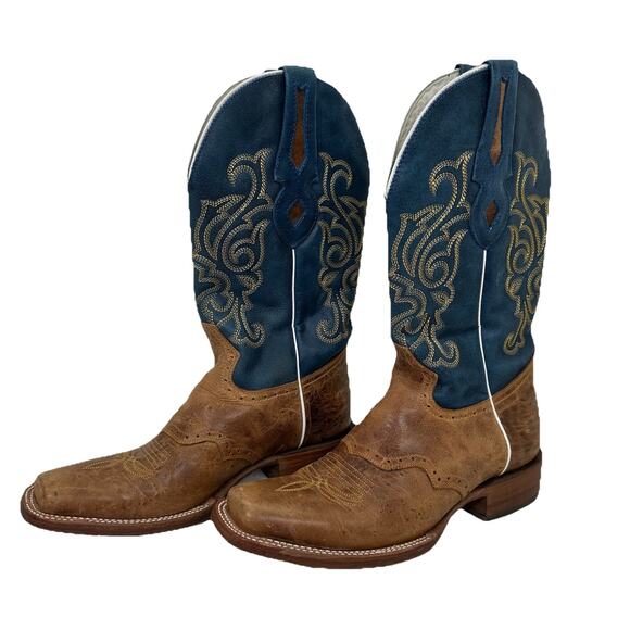 J.B. Dillon Reserve Windmark Brown Leather Western Cowboy Boot Men’s Size 8D main image 13
